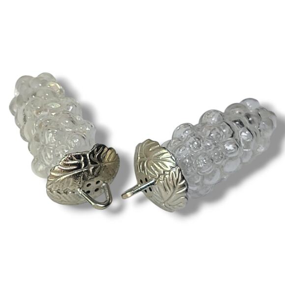 Vintage Apco Designs Glass Grape Cluster Salt & Pepper Shakers Made in Japan - Picture 4 of 7